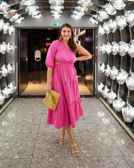 Hot pink dress from Amazon fits TTS #maxidress #vacationdress #vacationoutfit 

#LTKtravel #LTKunder100 #LTKFind