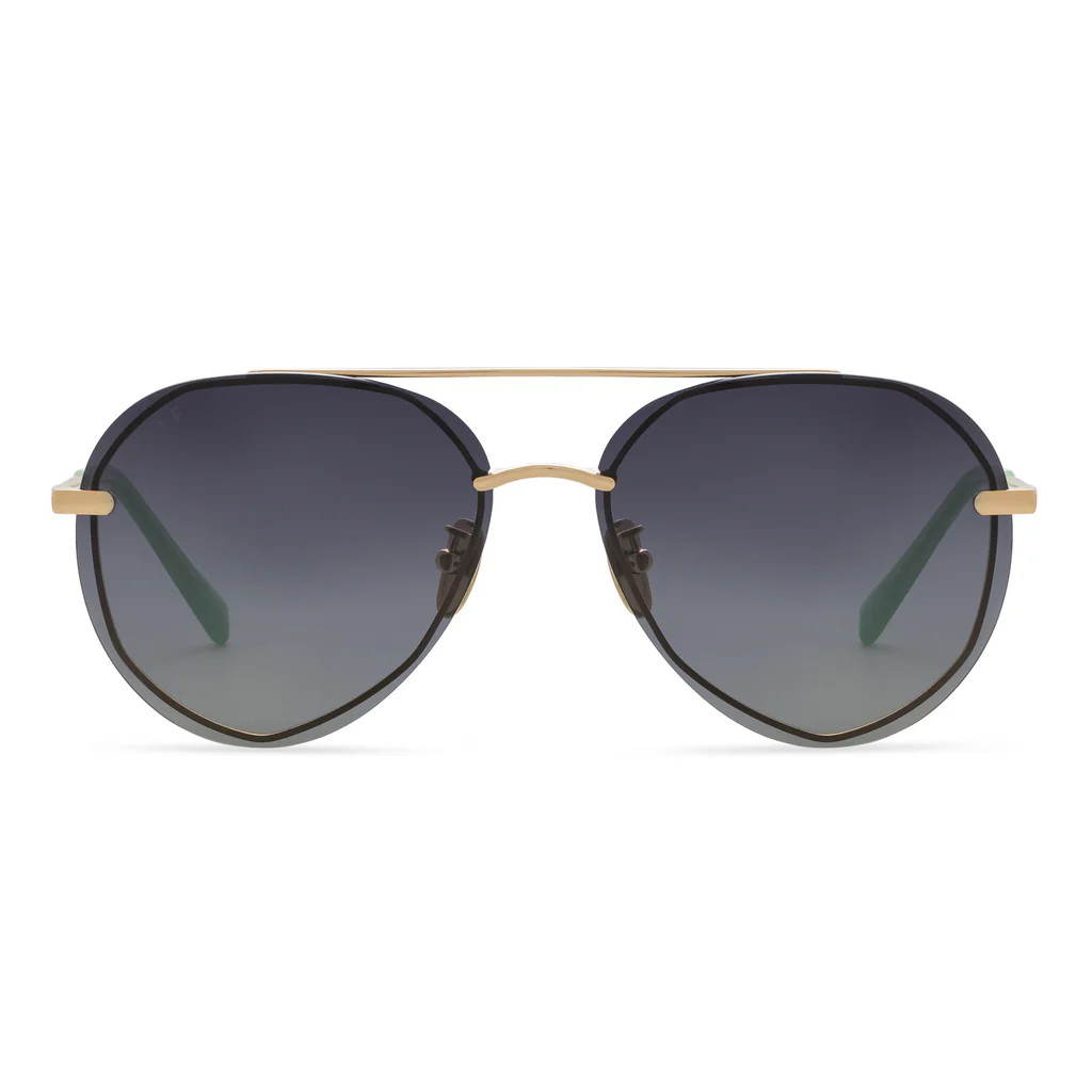gold   seafoam gradient polarized | DIFF Eyewear