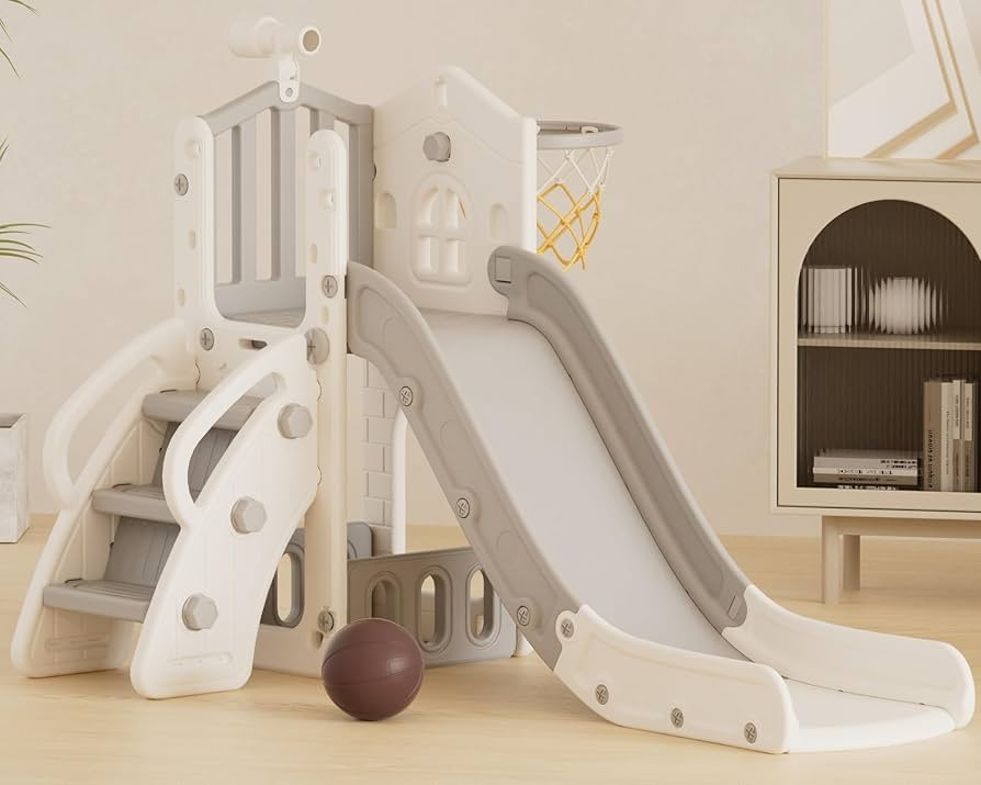 XJD 5 in 1 Toddler Slide, Kids Slide for Toddlers Age 1-3, Outdoor Indoor Playset for Toddlers wi... | Amazon (US)