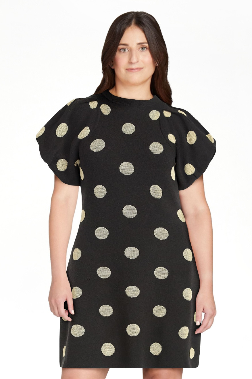 Scoop Women's and Women's Plus Sweater Dress with Puff Sleeves, Sizes XS-4X | Walmart (US)