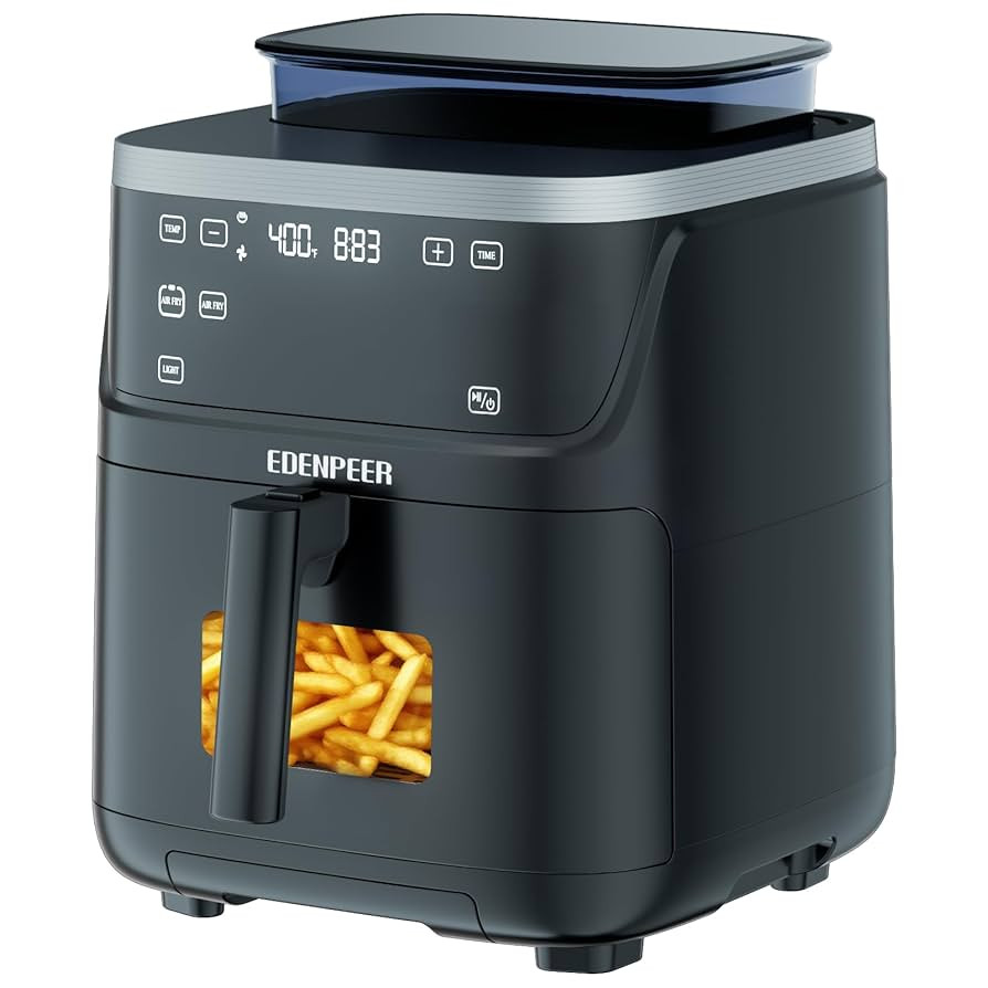 12-IN-1 Large Air Fryer, Non Toxic Steam Air Fryers with Superior Airflow, Self-Cleaning Smart Di... | Amazon (US)