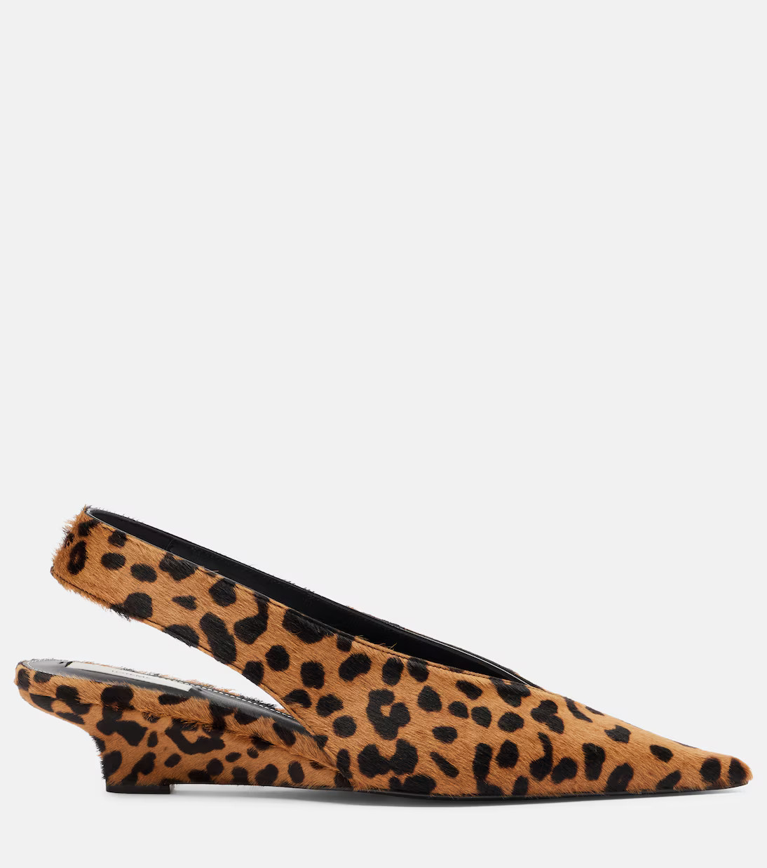 Leopard-print calf hair slingback pumps | Mytheresa (UK)