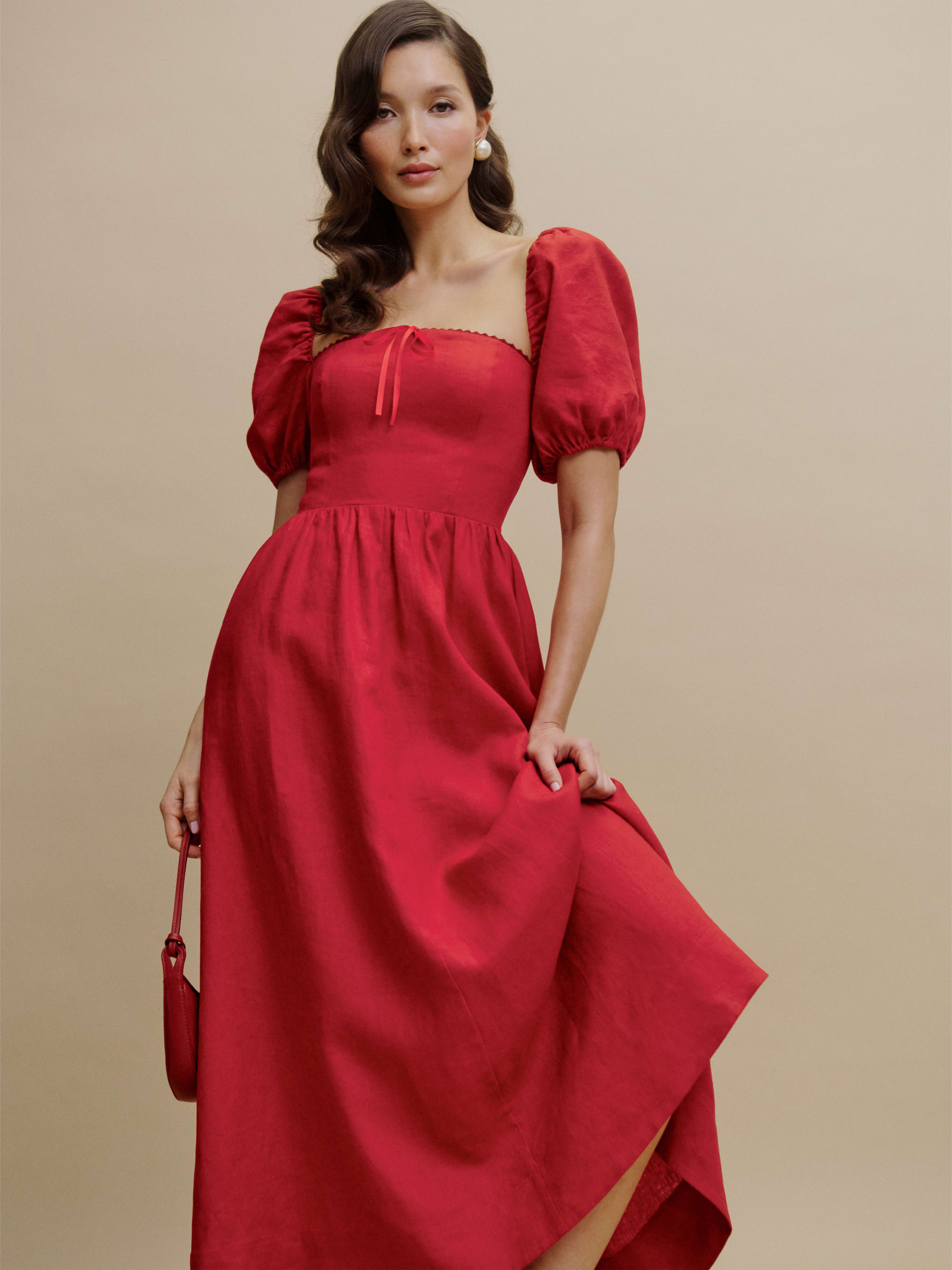 Marella Linen Dress | Reformation (Global)