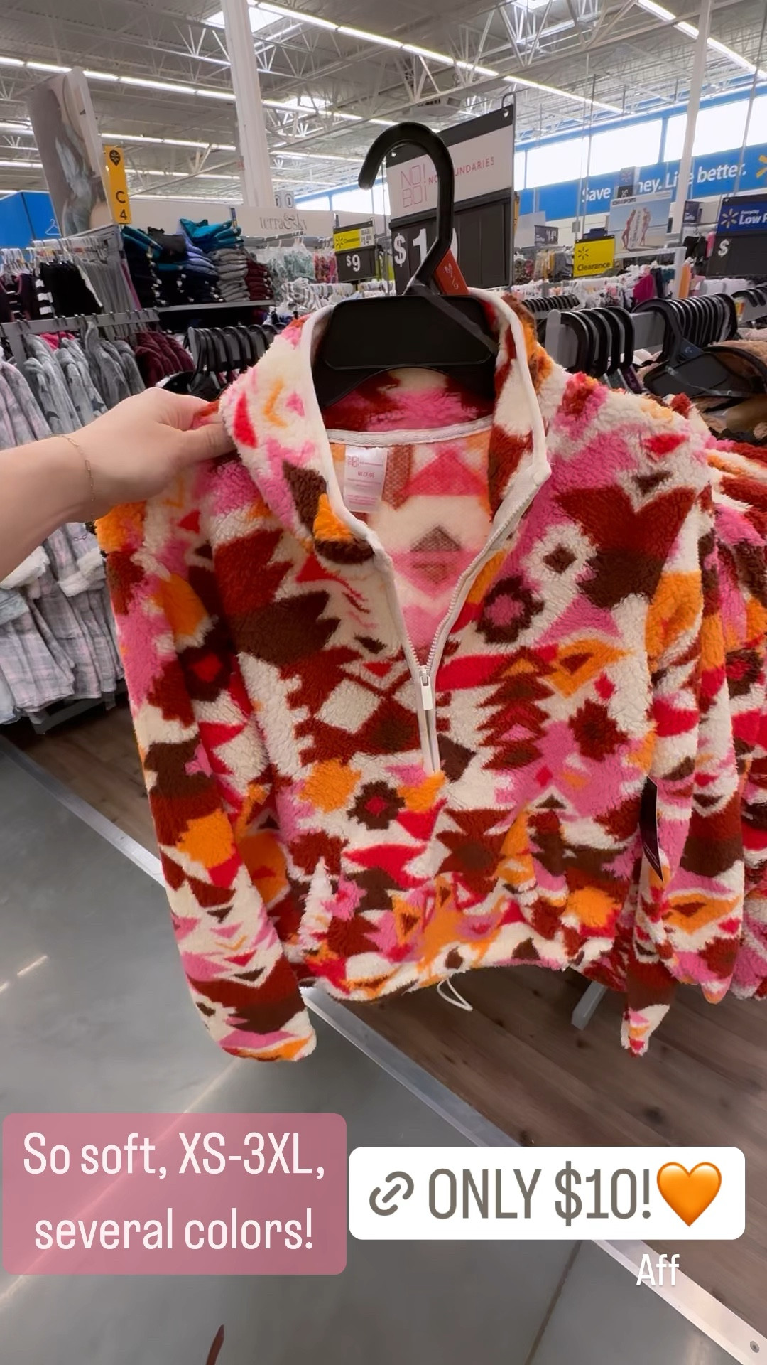 This pullover at Walmart is only $10! It's so soft and comes up to size 3XL. It's juniors, so size up if you want an oversized fit! Totally reminds me of the free people hit the slopes pullover!
.......
Walmart new arrivals, Walmart finds, Walmart pullover, free people dupe, fp movement dupe, free people movement dupe, pullover under $10, target finds, target new arrivals, joy lab fleece jacket, joy lab new arrivals, fleece under $10, fleece under $20, pullover under $20, Rocky ridge jacket, hit the slopes pullover, cozy outfit loungewear, gifts under $10, gifts under $20, gifts for her, fall looks, fall trends, travel look, travel outfit 

#LTKstyletip #LTKSeasonal #LTKtravel