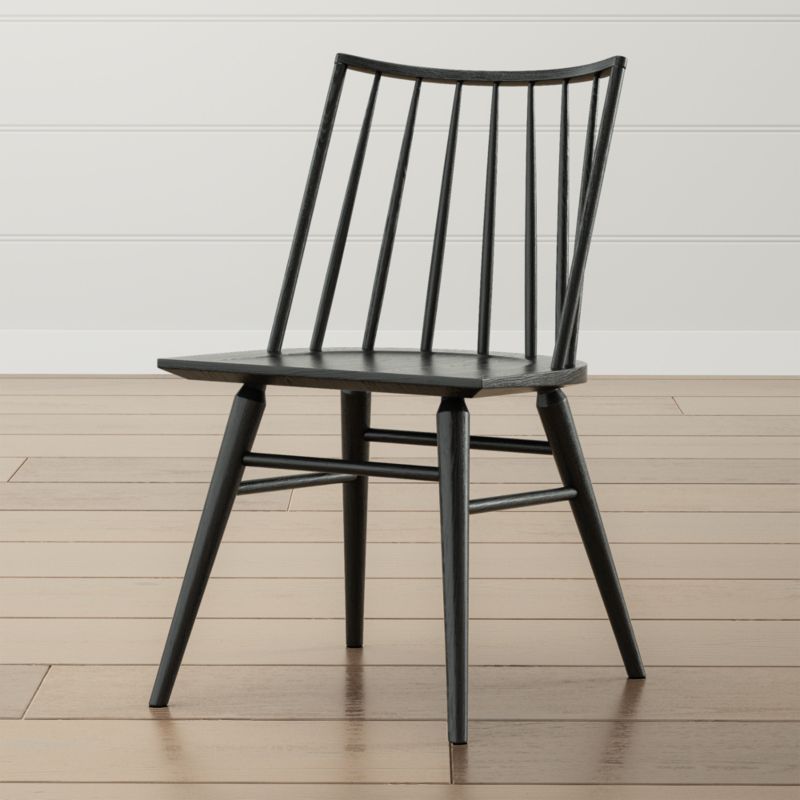 Paton Black Oak Windsor Dining Chair + Reviews | Crate & Barrel | Crate & Barrel