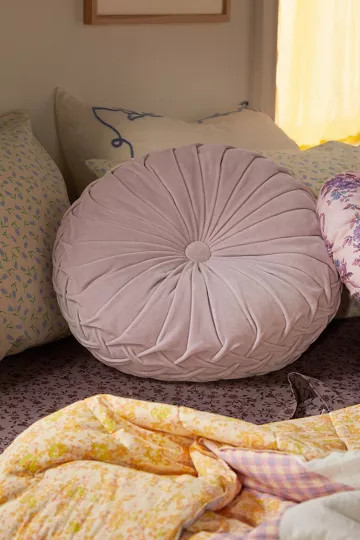 Round Pintuck Pillow | Urban Outfitters (US and RoW)