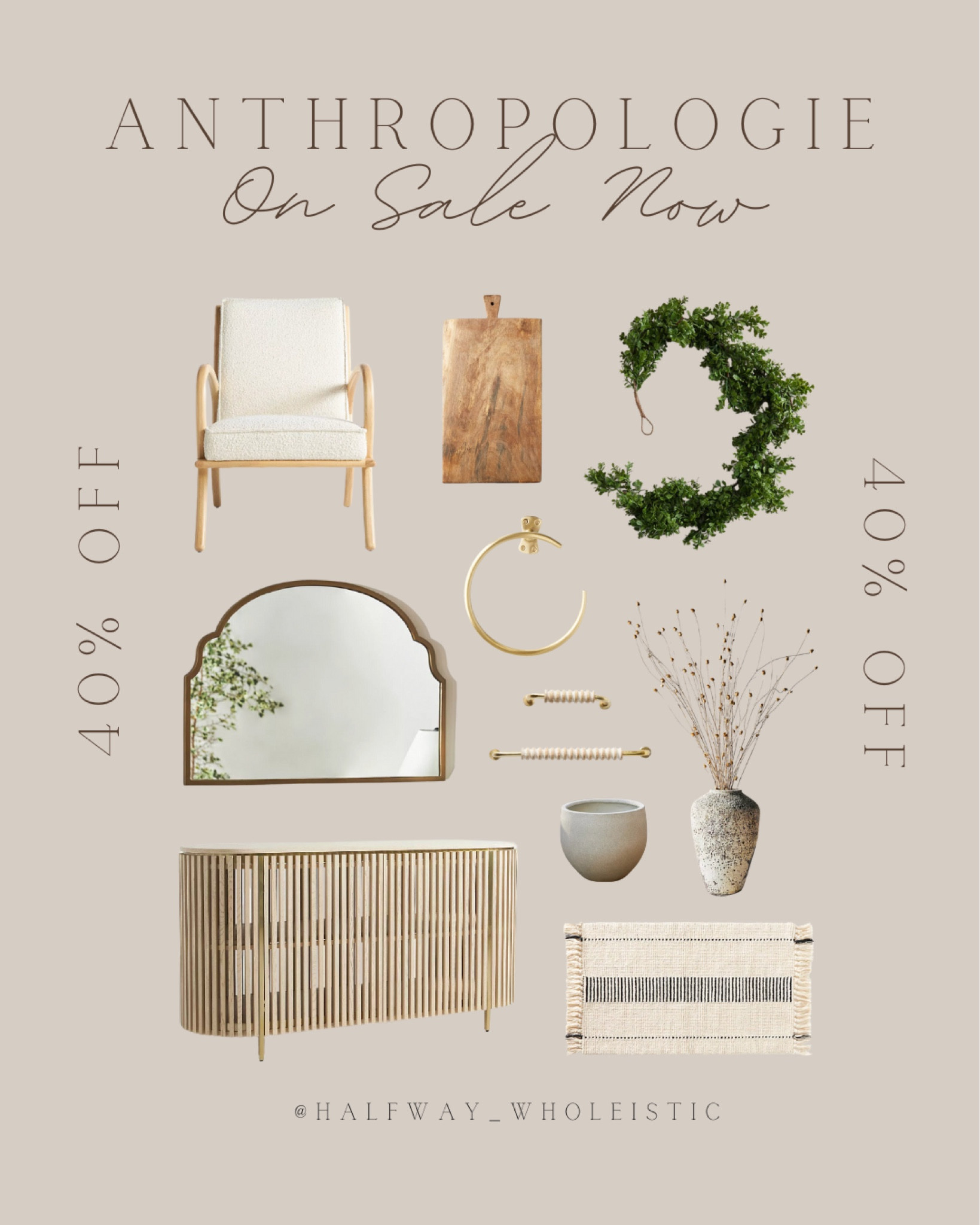 Take an extra 40% off those home finds on sale at Anthropologie!

#chair #fall #garland #cabinet #decor 

#LTKSeasonal #LTKHome #LTKSaleAlert