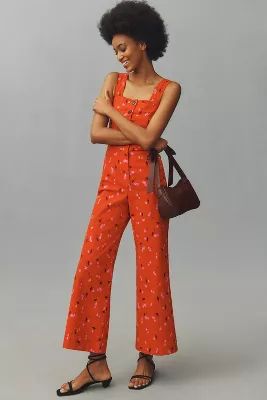 The Portside Button-Front Jumpsuit by Maeve | Anthropologie (US)