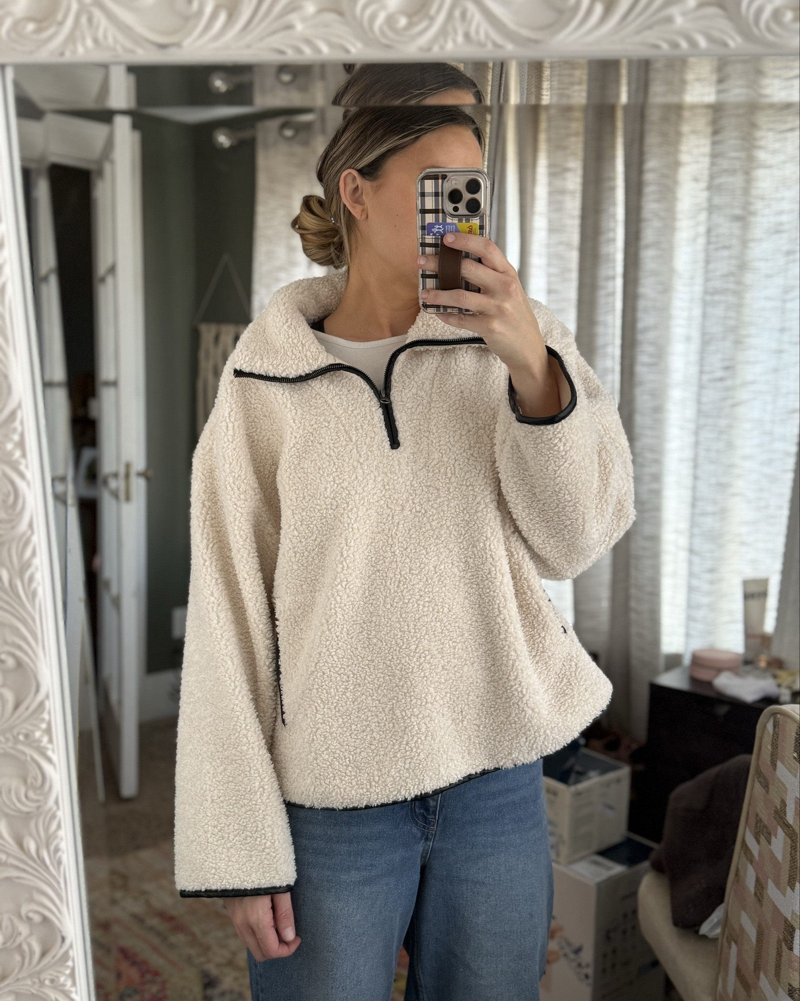 Absolutely freezing here in iowa today. I love this Teddy fleece from target. Almost sold out but will link some similar options! 

#LTKSeasonal #LTKStyleTip