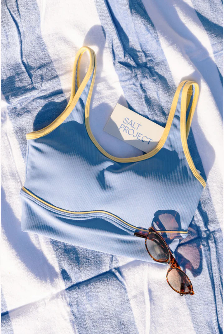 Power Piped Ribbed Bra | Salt Project