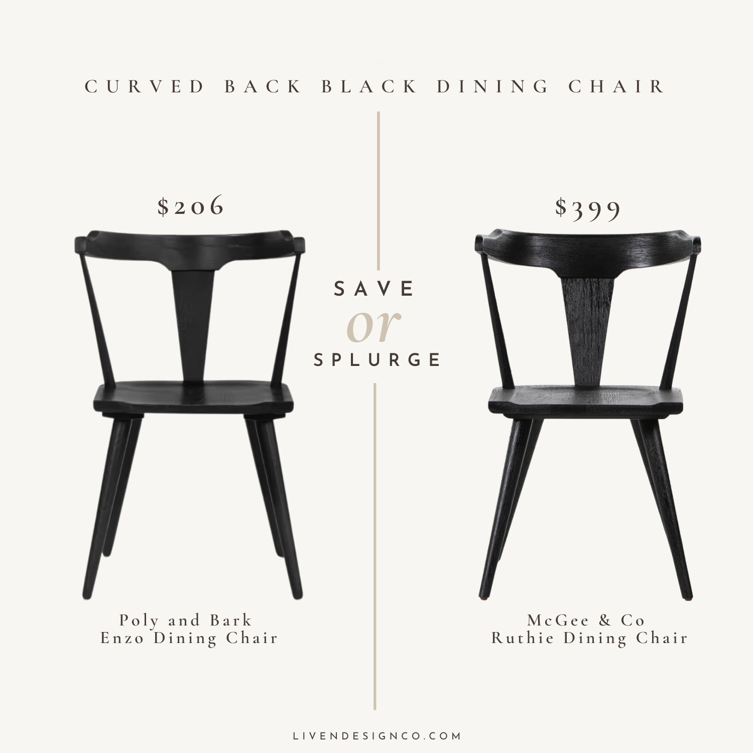 Curved black dining chair. Dupe. Look for less. Copycat 

#LTKSeasonal #LTKSaleAlert #LTKHome