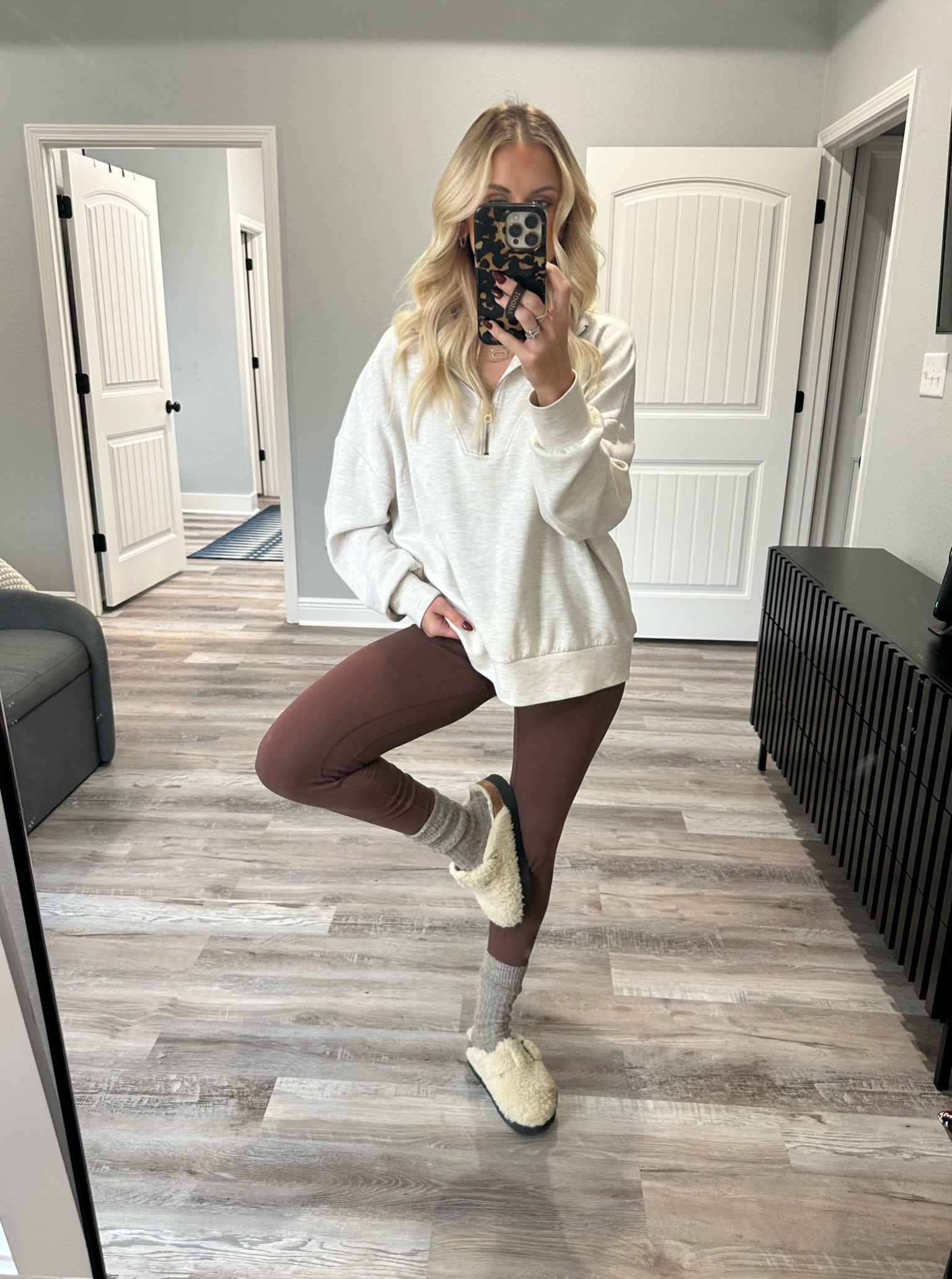 Large top, 6 leggings, shoes are tts

Comfy cozy, comfy outfit, Christmas eve, travel outfit 

#LTKHoliday #LTKStyleTip #LTKFindsUnder100