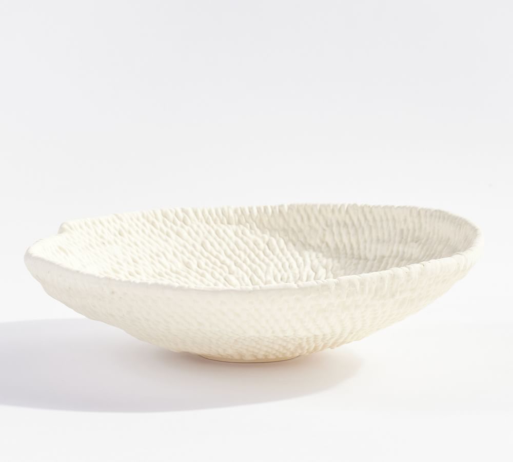 Frasier Textured Handcrafted Ceramic Bowl | Pottery Barn (US)