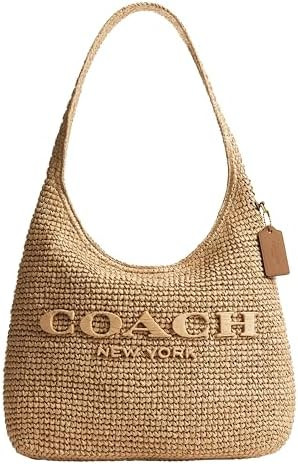 COACH Brooklyn Shoulder Bag 34 in Straw | Amazon (US)