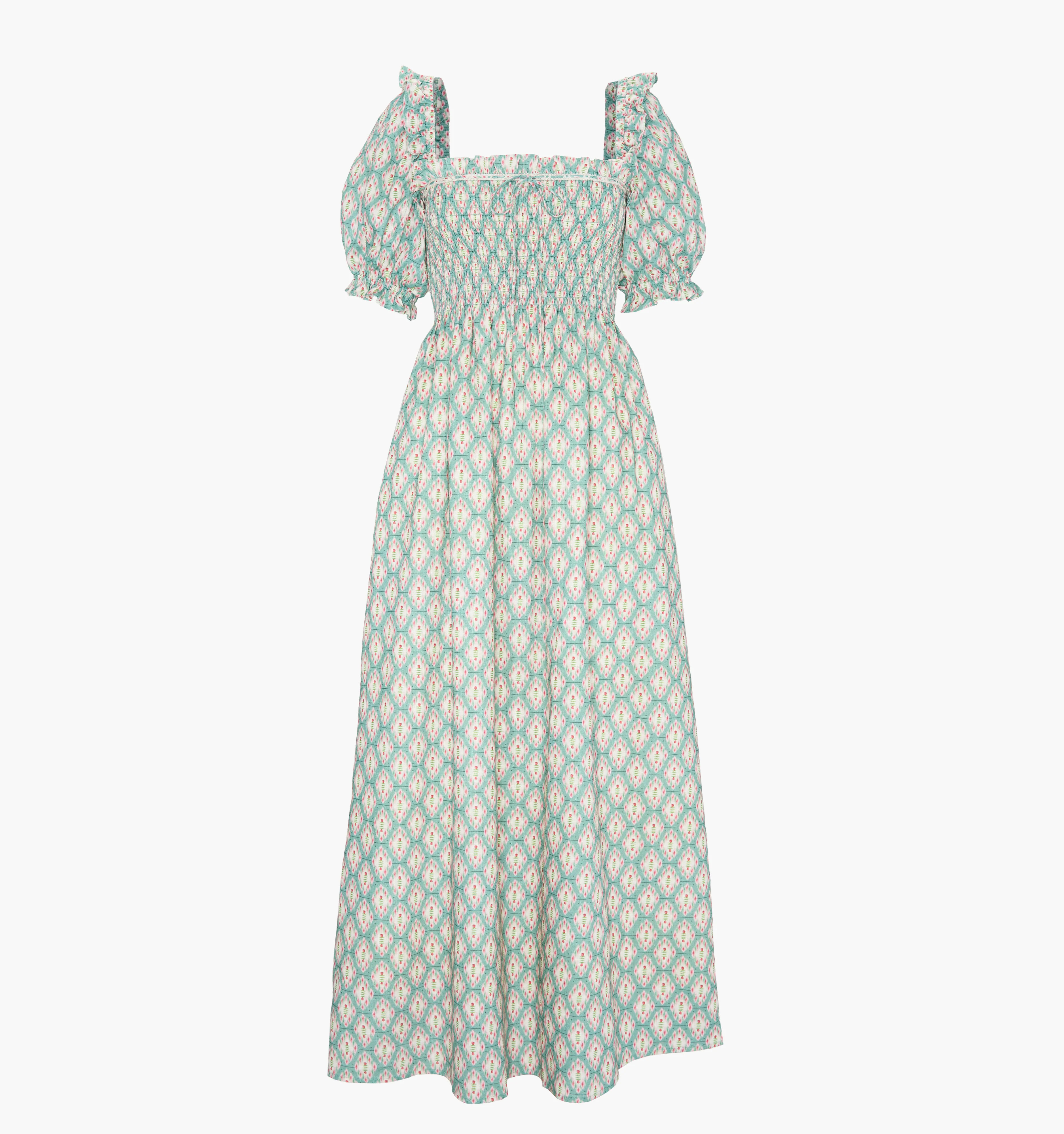 The Scarlett Midi Nap Dress | Raspberry Ikat / XXXL | Hill House Home | Hill House Home US