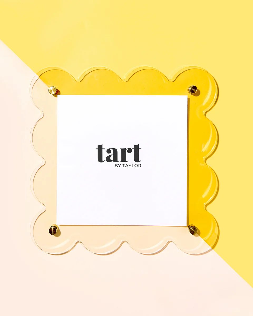 Wavy Scallop Acrylic Floating Frame | Tart By Taylor