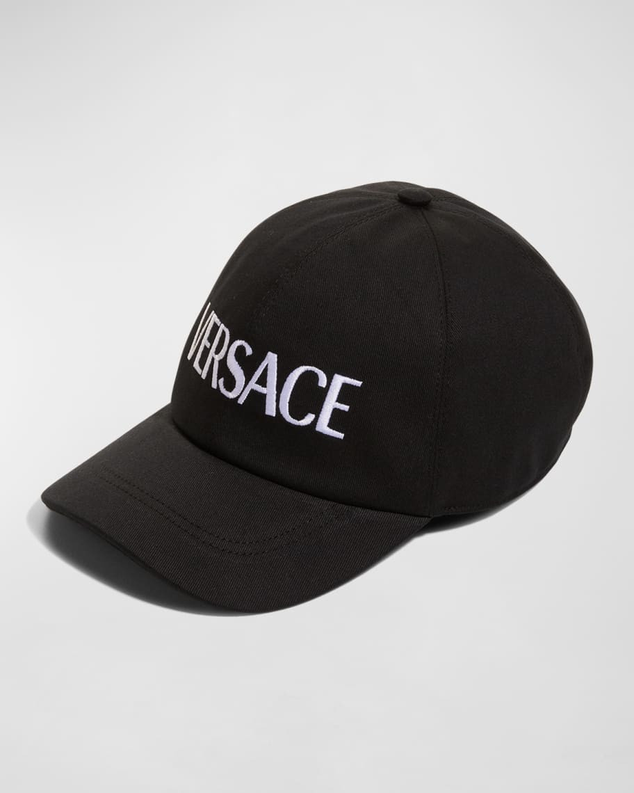 Versace Men's Embroidered Logo Baseball Hat | Neiman Marcus