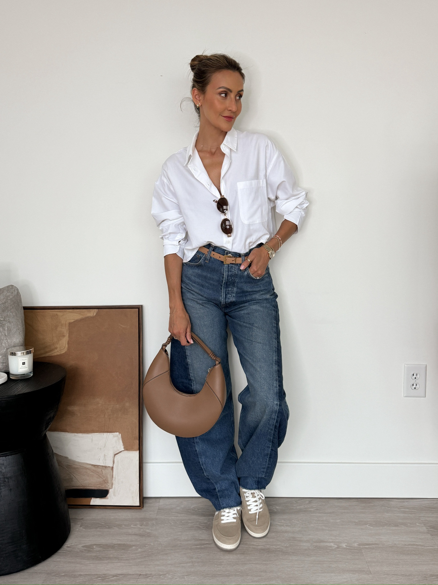 There’s nothing more classic than jeans and a crisp white button up! I love this look for summer to fall wear, whether you’re heading to the office or you’re meeting friends for a drink. The barrel jeans do fit a bit oversized, so if you’re in between, I’d suggest sizing down! @nordstrom #nordstrompartner #nordstrom

#LTKStyleTip #LTKFindsUnder100 #LTKShoeCrush
