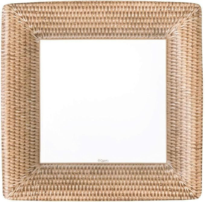 Caspari Rattan Paper Dinner Plates - 32 Count | Amazon (US)