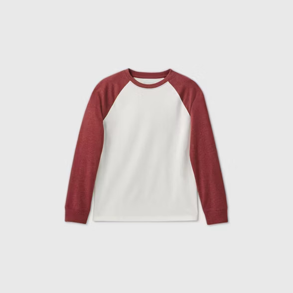 Boys' Long Sleeve Baseball T-Shirt - Cat & Jack™ | Target