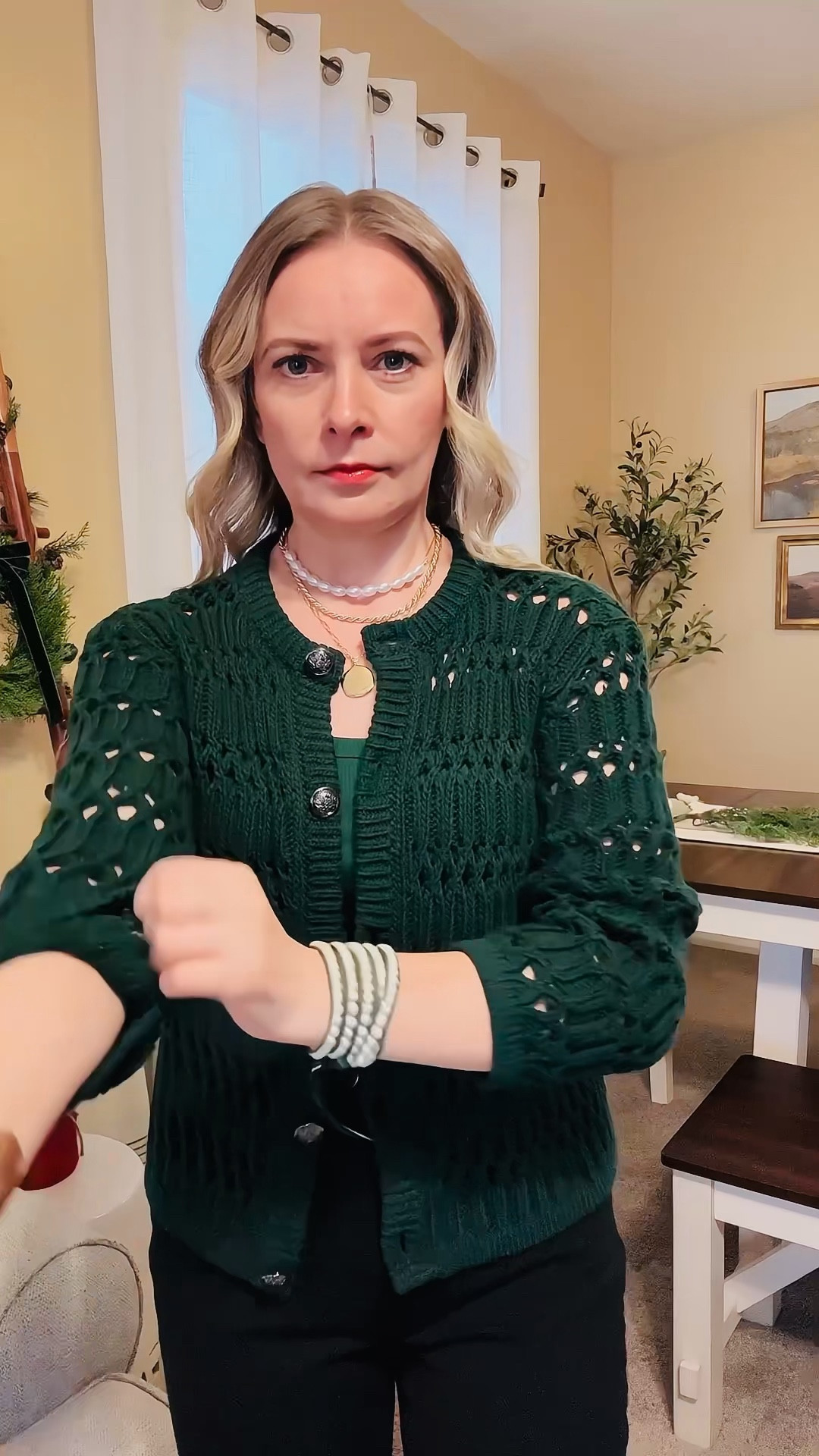 Holiday sweater jacket from Loft. On sale now. Wearing Xs petite. 



Holiday outfit, Christmas outfit, loft fashion, #loveloft #loft #greensweater
#giftforher #LTKVideo #LTKWatchNow

#LTKHoliday #LTKSeasonal #LTKGiftGuide