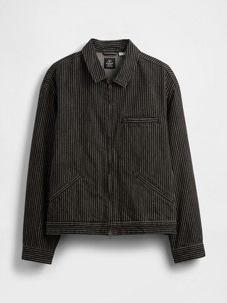 Gap × Disney Tim Burton’s The Nightmare Before Christmas Stripe Denim Jacket | Gap | Gap (US)