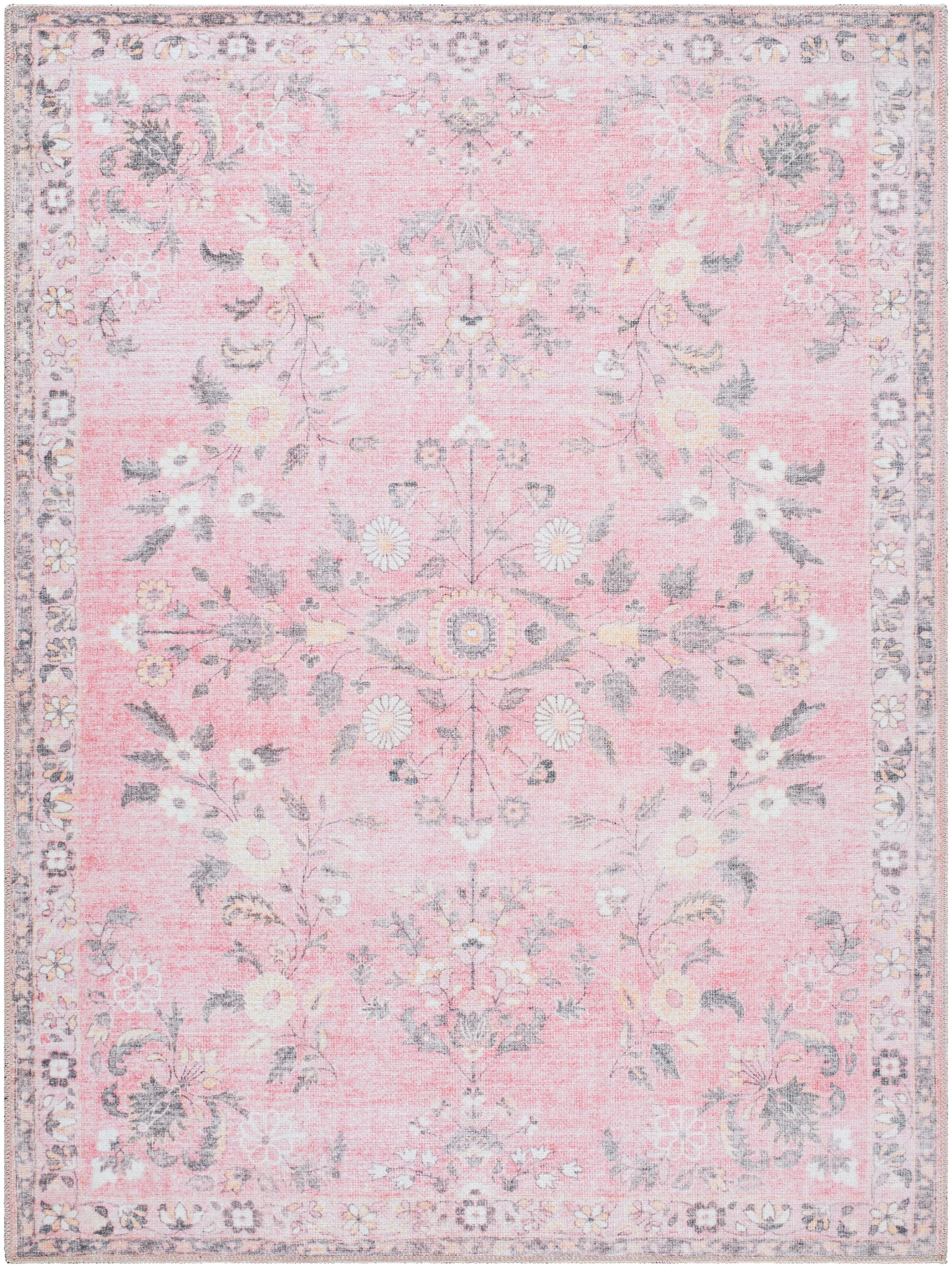 My Texas House Lucy Traditional Indoor Washable 5' x 8' Area Rug | Walmart (US)