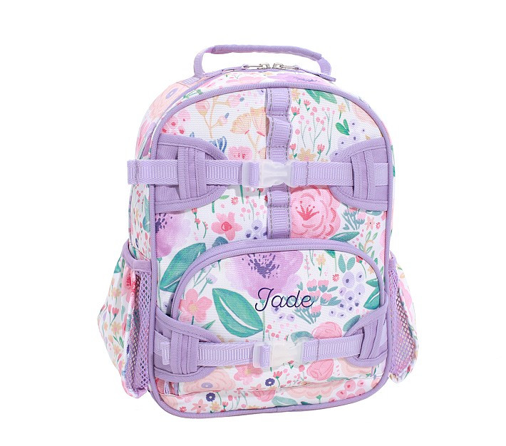 Mackenzie Lavender Floral Blooms Backpacks | Pottery Barn Kids