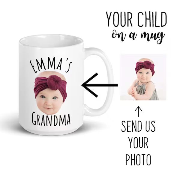 Personalized Child Photo Mug, Baby Photo Mug, Custom Photo Mug - Personalized Mug, Child Photo on... | Etsy (US)