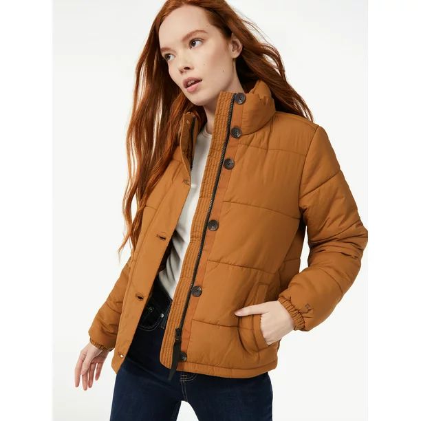 Free Assembly Women's Quilted Puffer Jacket | Walmart (US)
