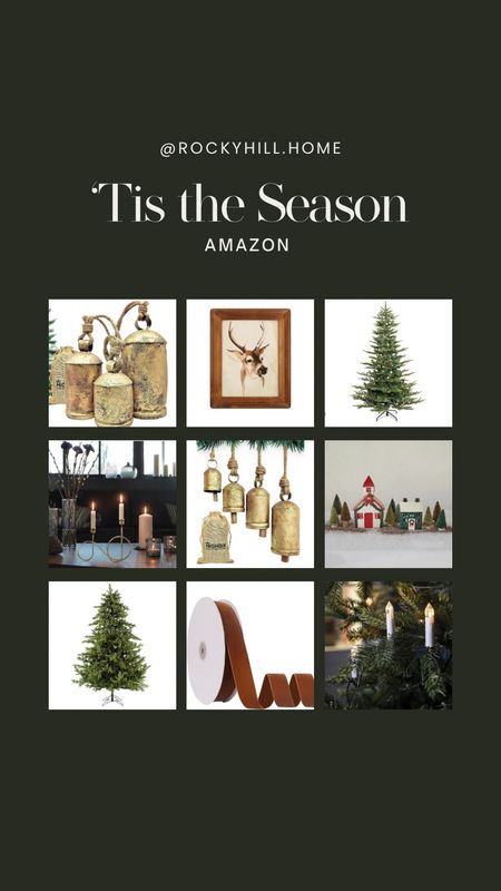 Amazon Christmas Decor, velvet ribbon, large bells, faux Christmas tree

#LTKHoliday #LTKhome #LTKSeasonal