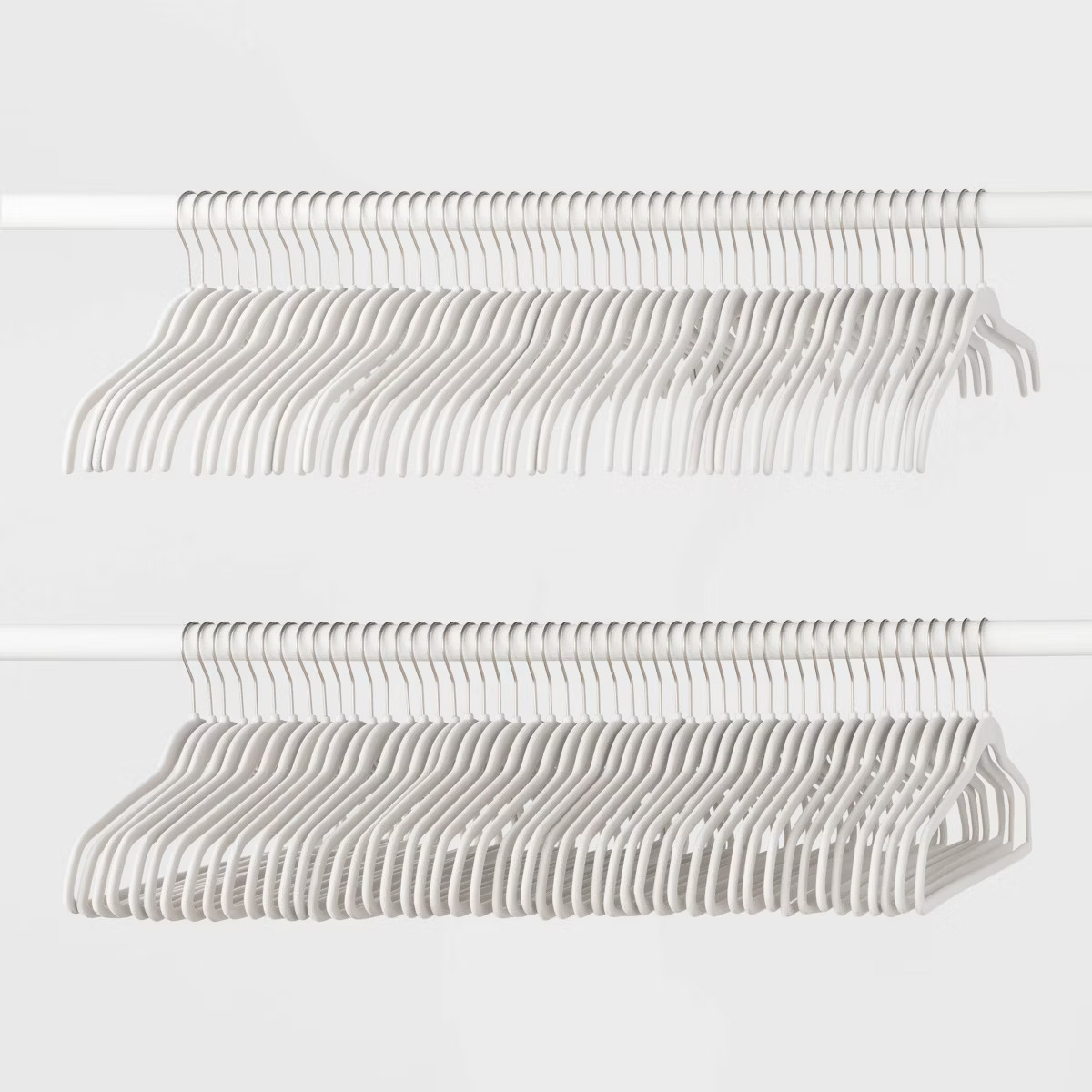 100pk Combo Pack Suit/Shirt Flocked Hangers - Brightroom™ | Target