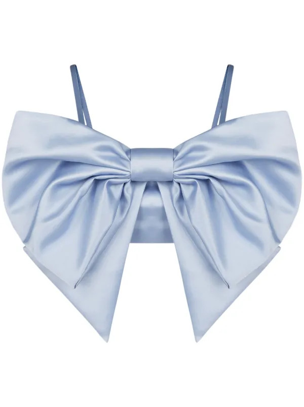 Nina Ricci bow-detail satin-finish Top  - Farfetch | Farfetch Global