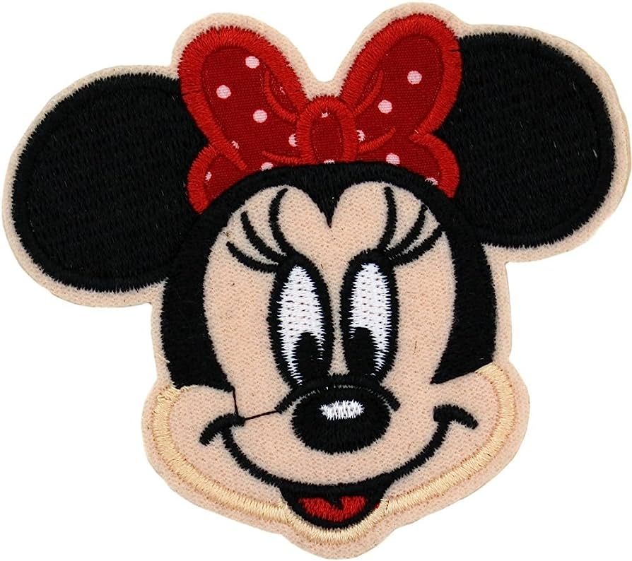 SIMPLY PATCH CO. Cute Mouse Logo Sew On or Ironed On Badge Embroidery Applique Patch | Amazon (US)