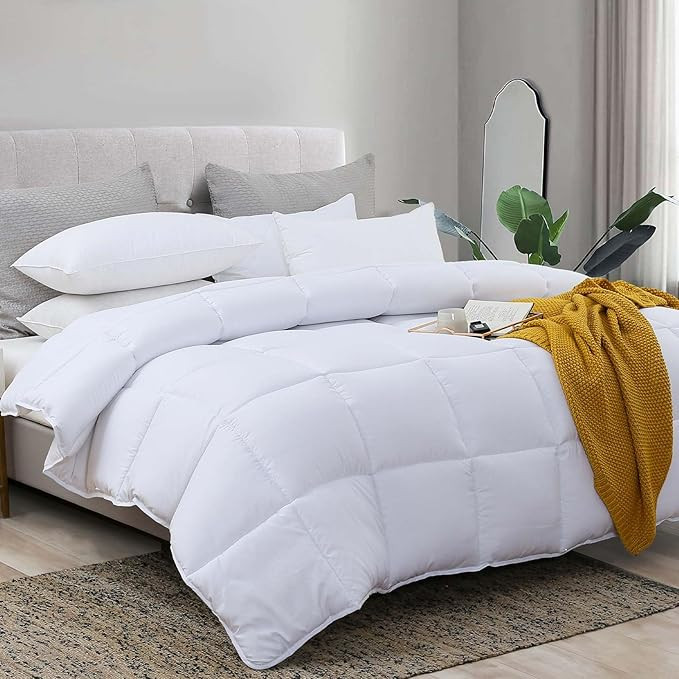 L LOVSOUL Down Alternative Comforter King Size Duvet Insert,All Season Duvet Insert with Corner T... | Amazon (US)