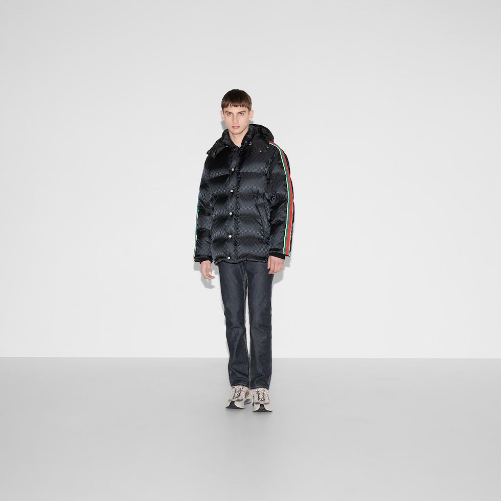 GG nylon jacquard jacket with Web | Gucci (US)