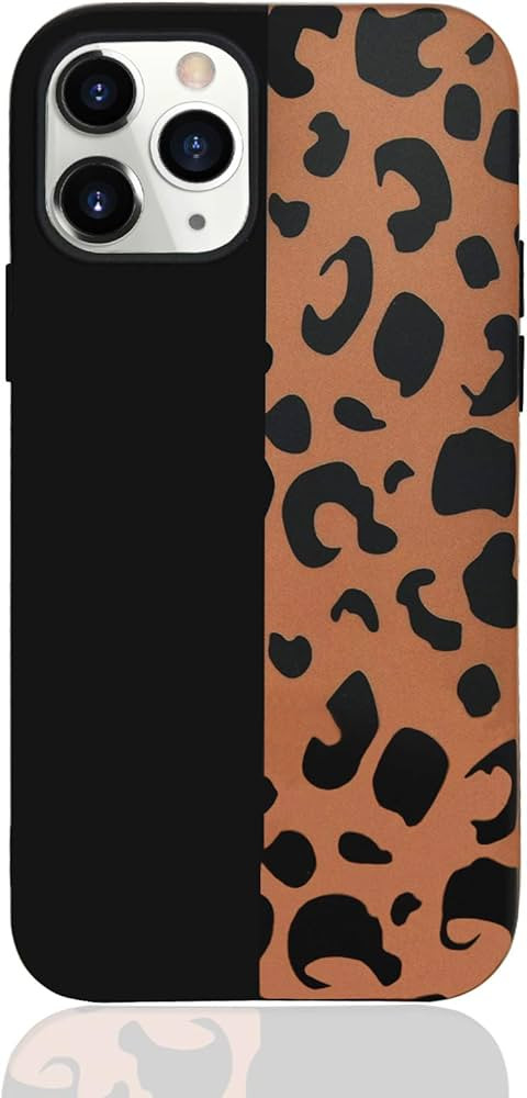 HUIYCUU Compatible with iPhone 12 Pro Max 6.7" Case, Slim Cute Animal Leopard Print Girl Women Cl... | Amazon (US)