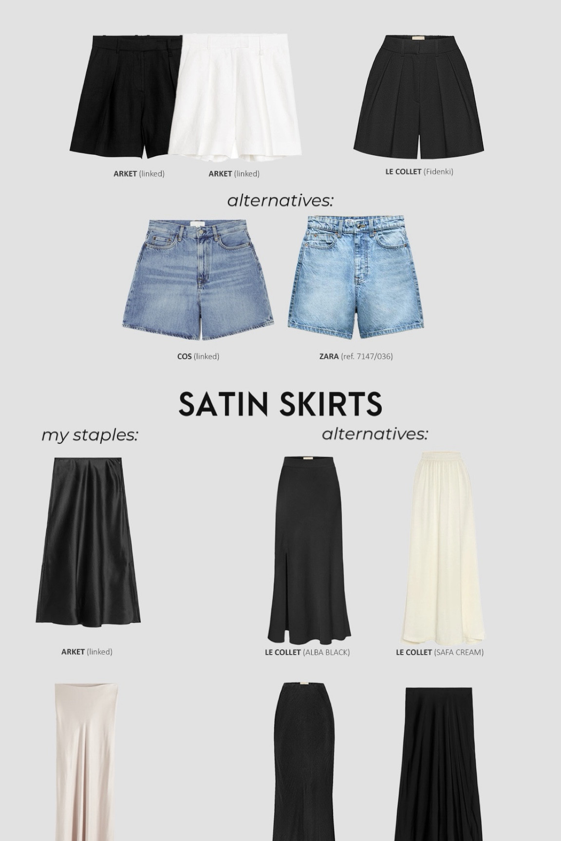 SUMMER CAPSULE 2024 
#skirts #midiskirt #maxiskirt #maxidress #summershorts #denim #summerwear

#LTKeurope #LTKsummer #LTKstyletip