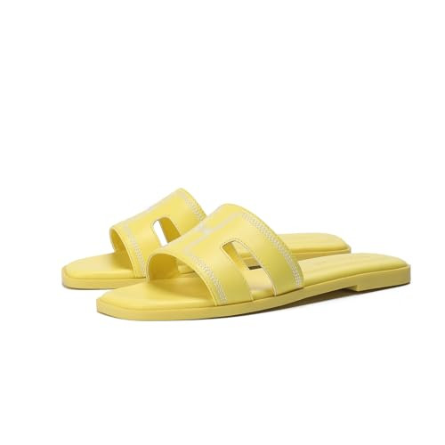 Stratuxx Kaze Open Toe Flat Dress Sandals Womens Slide Comfortable Summer Black, White, Tan Sanda... | Amazon (US)