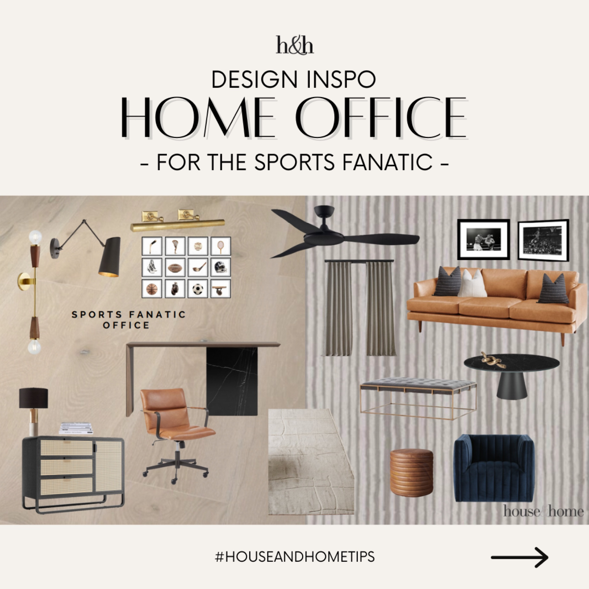 Home office inspo for the Sports Fanatic! 

#LTKHome