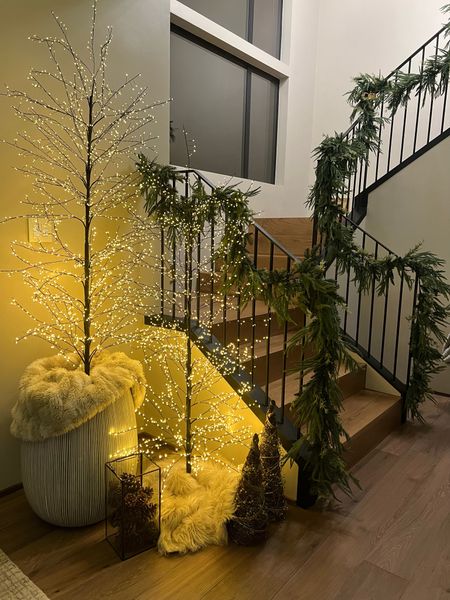 Microlight tree. Lighted tree. Faux garland. Lush garland  

#LTKHolidaySale #LTKSeasonal