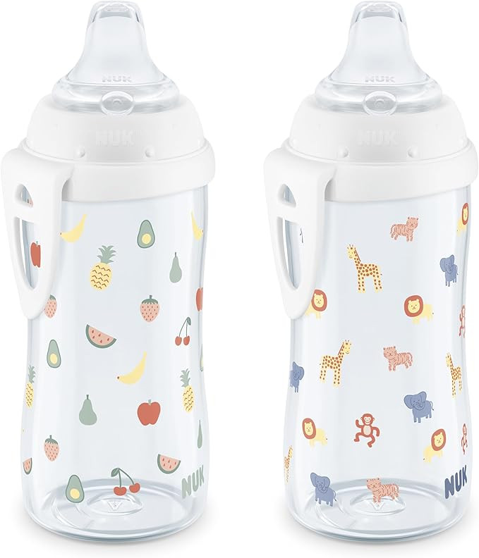 NUK Active Cup, Fun Fruits and Animals, Amazon Exclusive Collection, 10 Oz, Pack of 2 – BPA Fre... | Amazon (US)