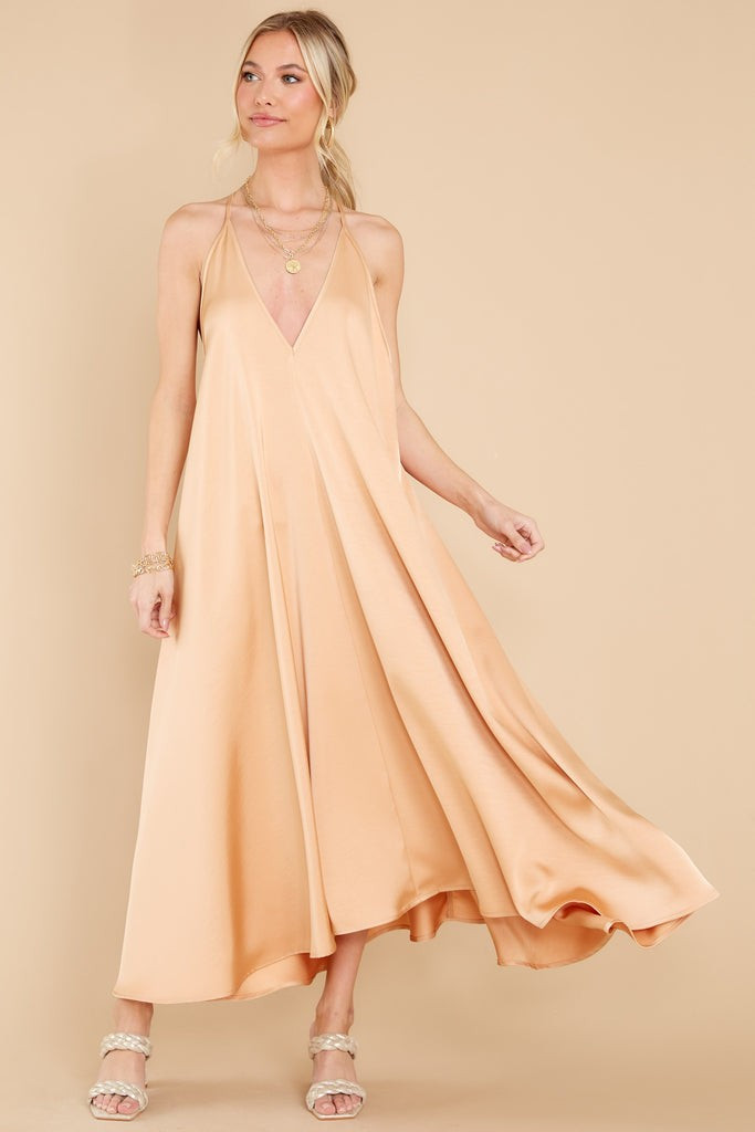 Priceless Gem Apricot Maxi Dress | Red Dress 