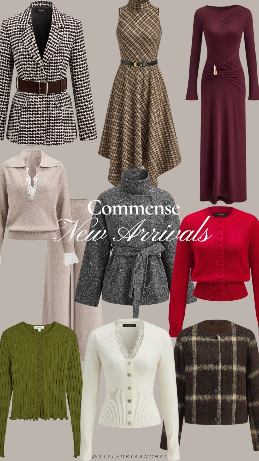 Commense new arrivals 



Commense 
Knit sets
Plaid 
Fall finds
Autumn finds 
Burgundy dress
Green cardigan 
Blazer

#LTKmodest #LTKdresses #LTKsale