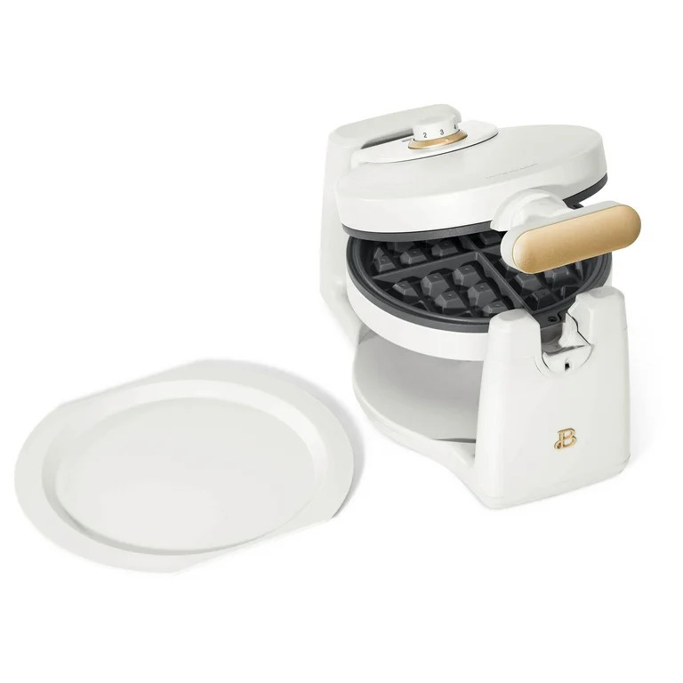 Beautiful Rotating Belgian Waffle Maker, White Icing by Drew Barrymore | Walmart (US)