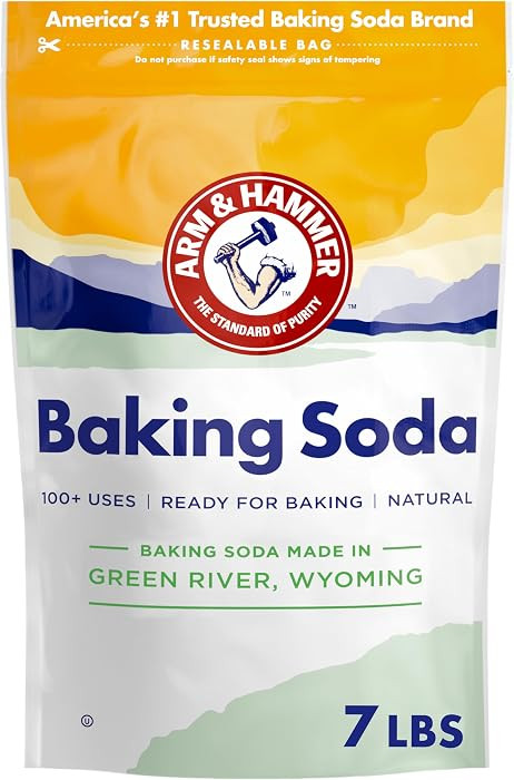 ARM & HAMMER Baking Soda, Multi-Purpose 100% Pure Sodium Bicarbonate Powder for Cooking, Baking, ... | Amazon (US)