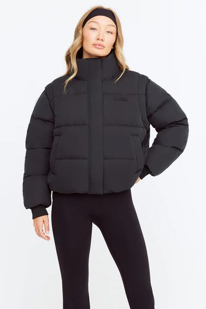 STORM MULTIWAY 3-IN-1 PUFFER JACKET - BLACK | TALA (UK)