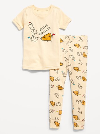 Unisex Printed Snug-Fit Pajama Set for Toddler | Old Navy (US)