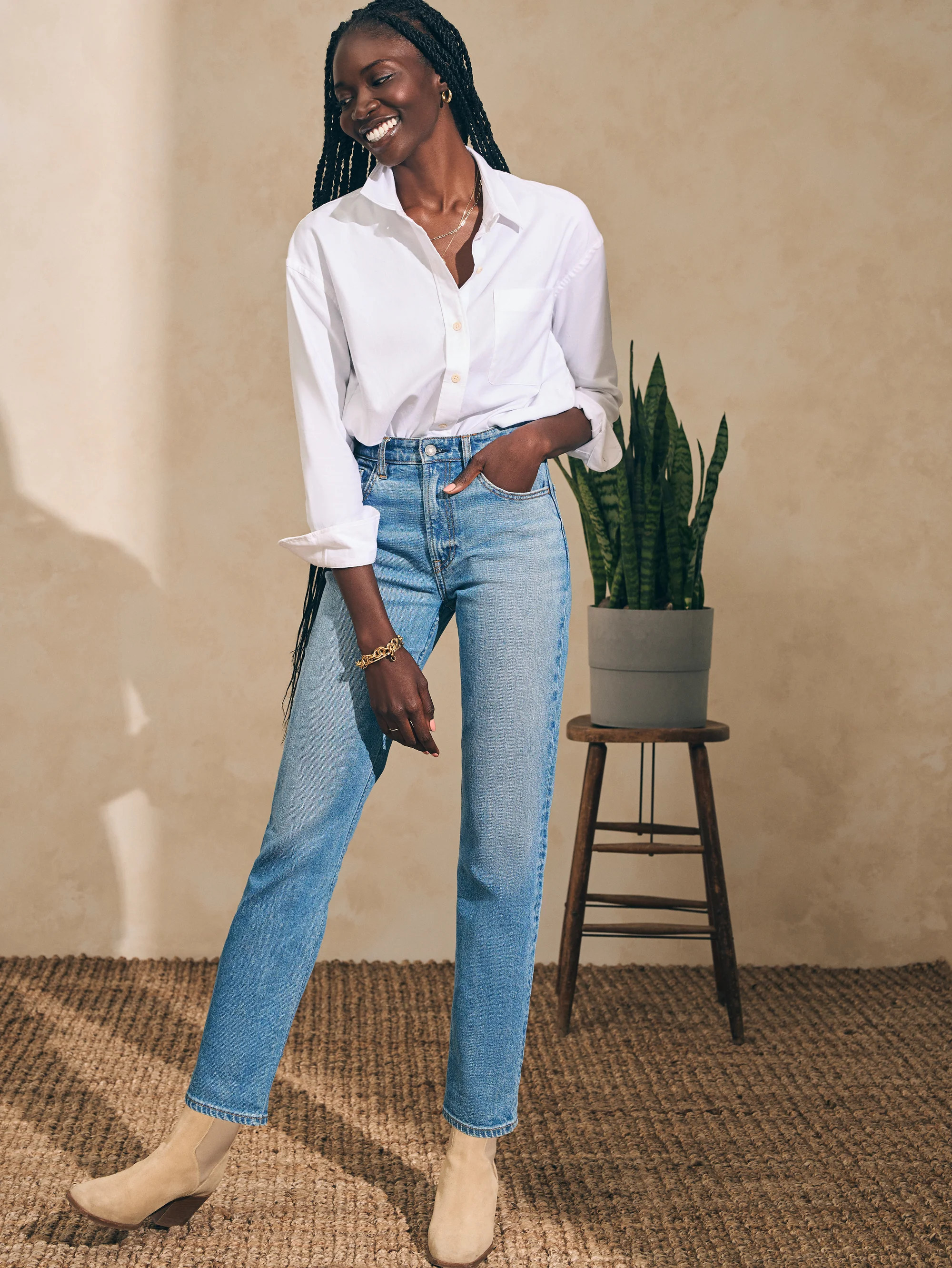 Organic Cotton Slim/Straight Denim | Faherty