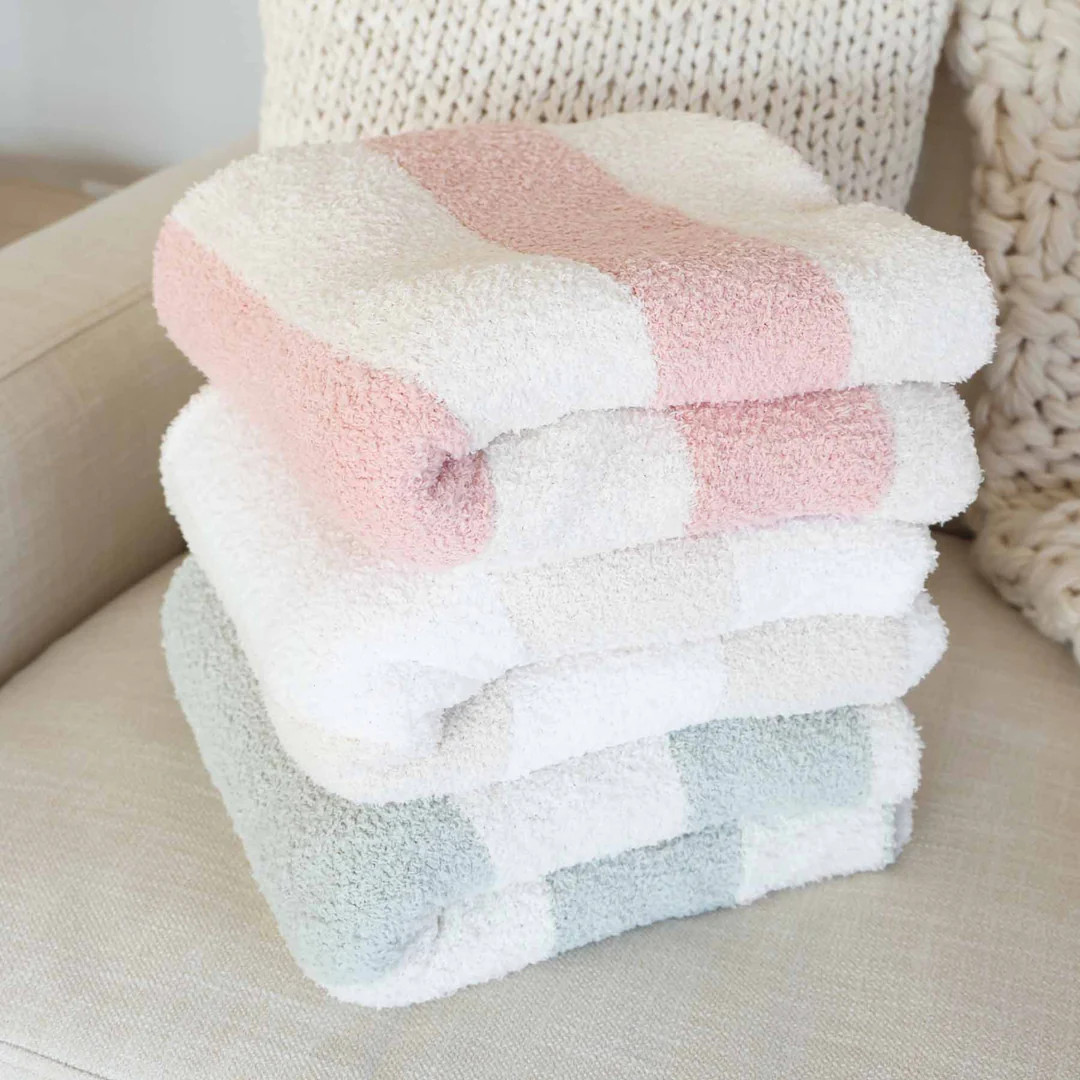 CuddleLane™ Luxe Blankets | Stripe | Caden Lane